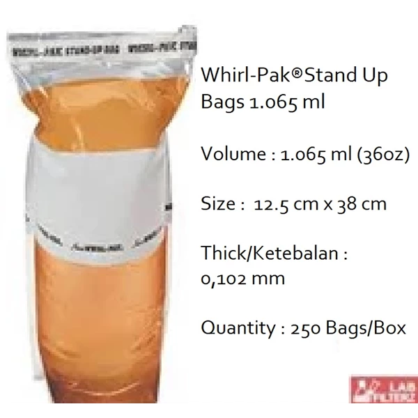 Sampling Bag Nasco Whirl Pak B01449WA