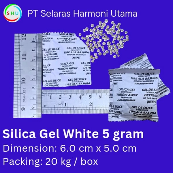 Silica Gel  White 5 Gram 