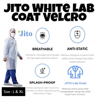 Jas Lab Jito Warna Putih - Pakaian Medis dan Operasi